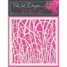 Pink Ink Designs Stencil Whispering Grass | 7 x 7 inch