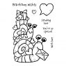 Woodware Woodware Clear Stamps Birthday Snails | Set of 7