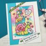 Woodware Woodware Clear Stamps Birthday Snails | Set of 7