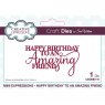 Sue Wilson Craft Dies Mini Expressions Collection Happy Birthday To An Amazing Friend