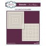 Jamie Rodgers Creative Expressions Stencils By Jamie Rodgers 6 x 6 inch Outline Duo Squares | Set of 2
