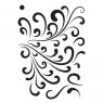 Creative Expressions Creative Expressions Mini Stencil Elegant Swirls | 4 x 3 inch