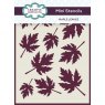 Creative Expressions Creative Expressions Mini Stencil Maple Leaves | 4 x 3 inch