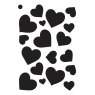 Creative Expressions Creative Expressions Mini Stencil Scattered Hearts | 4 x 3 inch