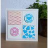 Creative Expressions Creative Expressions Mini Stencil Scattered Hearts | 4 x 3 inch