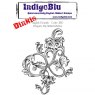 IndigoBlu A7 Rubber Mounted Stamp Dinkie English Flourish