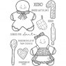 Sam Poole Creative Expressions Sam Poole Clear Stamp Set Gingerbread Bakes | Set of 13