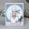 Sam Poole Creative Expressions Sam Poole Clear Stamp Set Snowman Kisses | Set of 5