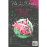 Pink Ink Designs Clear Stamp Mistletoe & Swine | Set of 10