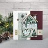 Woodware Woodware Clear Stamps Christmas House | Set of 2