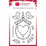 Woodware Clear Stamps Christmas Birdhouse | Set of 9