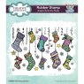 Bonnita Moaby Creative Expressions Bonnita Moaby Rubber Stamp Stocking Garland