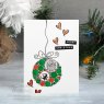 Woodware Woodware Clear Stamps Big Bubble Bauble Festive Duo | Set of 6