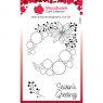Woodware Clear Stamps Big Bubble Poinsettia Ring | Set of 3
