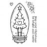 Woodware Woodware Clear Stamps Tree Light Bulb | Set of 4