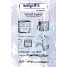 IndigoBlu Stamps IndigoBlu A6 Rubber Mounted Stamp Stitched Squares | Set of 10