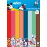 Disney Mickey and Friends A4 Coloured Card Pack | 24 sheets