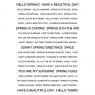 Creative Expressions Creative Expressions Wordies Sentiment Sheets Hello Spring | A5
