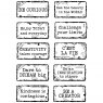Woodware Woodware Clear Stamps Distressed Labels 2 | Set of 10