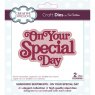 Sue Wilson Sue Wilson Craft Dies Shadowed Sentiments Collection On Your Special Day | Set of 2