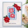 Sue Wilson Sue Wilson Craft Dies Festive Collection Stained Glass Poinsettia | Set of 5