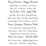 Creative Expressions Creative Expressions Wordies Sentiment Sheets Christmas Script | A5