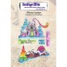 IndigoBlu A6 Rubber Mounted Stamp Winter Lodge | Set of 5