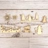 Hunkydory Hunkydory Laser Cut Shapes Snowy Town | Set of 35