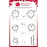 Woodware Woodware Clear Stamps Bubble Hopping Robins | Set of 10