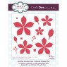 Jamie Rodgers Jamie Rodgers Craft Die Festive Collection Rippled Poinsettia | Set of 11