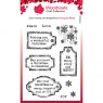 Woodware Woodware Clear Stamps Christmas Old Labels | Set of 10
