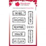 Woodware Woodware Clear Stamps Christmas Junk Labels | Set of 8