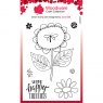 Woodware Clear Stamps Petal Doodles Happy Thoughts | Set of 8