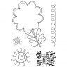 Woodware Woodware Clear Stamps Petal Doodles Never Give Up | Set of 5