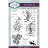 Creative Expressions Sam Poole Clear Stamp Set Faded Flora | Set of 8