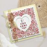 Jamie Rodgers Creative Expressions Stencil by Jamie Rodgers Heart Blossoms | 6 x 6 inch