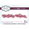 Sue Wilson Sue Wilson Craft Dies Mini Shadowed Sentiments Collection Birthday Wishes | Set of 2