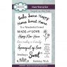 Sam Poole Creative Expressions Sam Poole Clear Stamp Rustic Homestead Sentiments | Set of 13