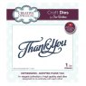 Sue Wilson Craft Dies Expressions Collection Scripted Thank You